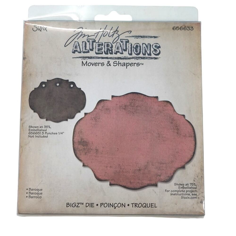 Sizzix Jim Holtz Alterations Mover & Shapers Baroque 656633
